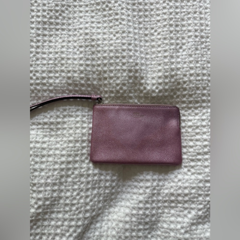 Coach Corner Zip Wristlet